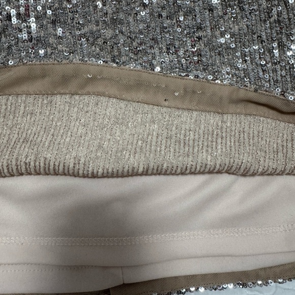 Aqua sequin long sleeve dress Sz. 4 - Picture 15 of 15